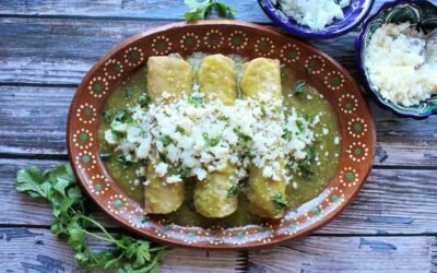 Enchiladas verdes de pollo